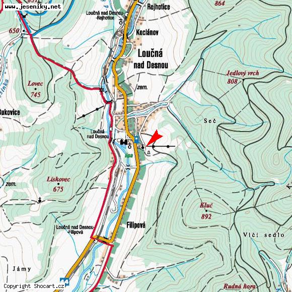 Mapa umístění